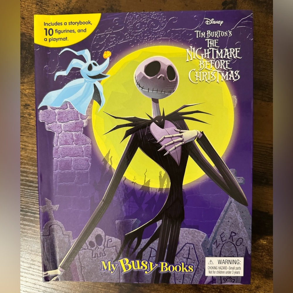 Disney Tim Burton’s The Nightmare Before Christmas: My Busy Book NEW UNUSED